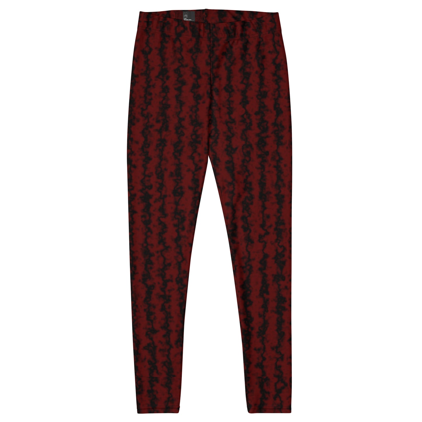 Color Noise Red & Black Leggings