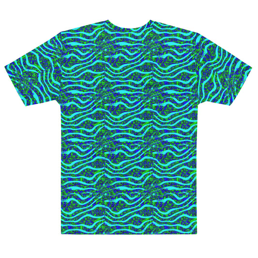 Green Blue Over Top Wave Men's t-shirt