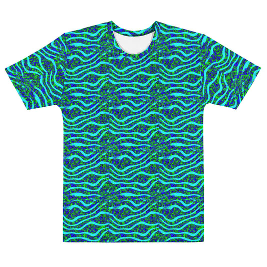 Green Blue Over Top Wave Men's t-shirt