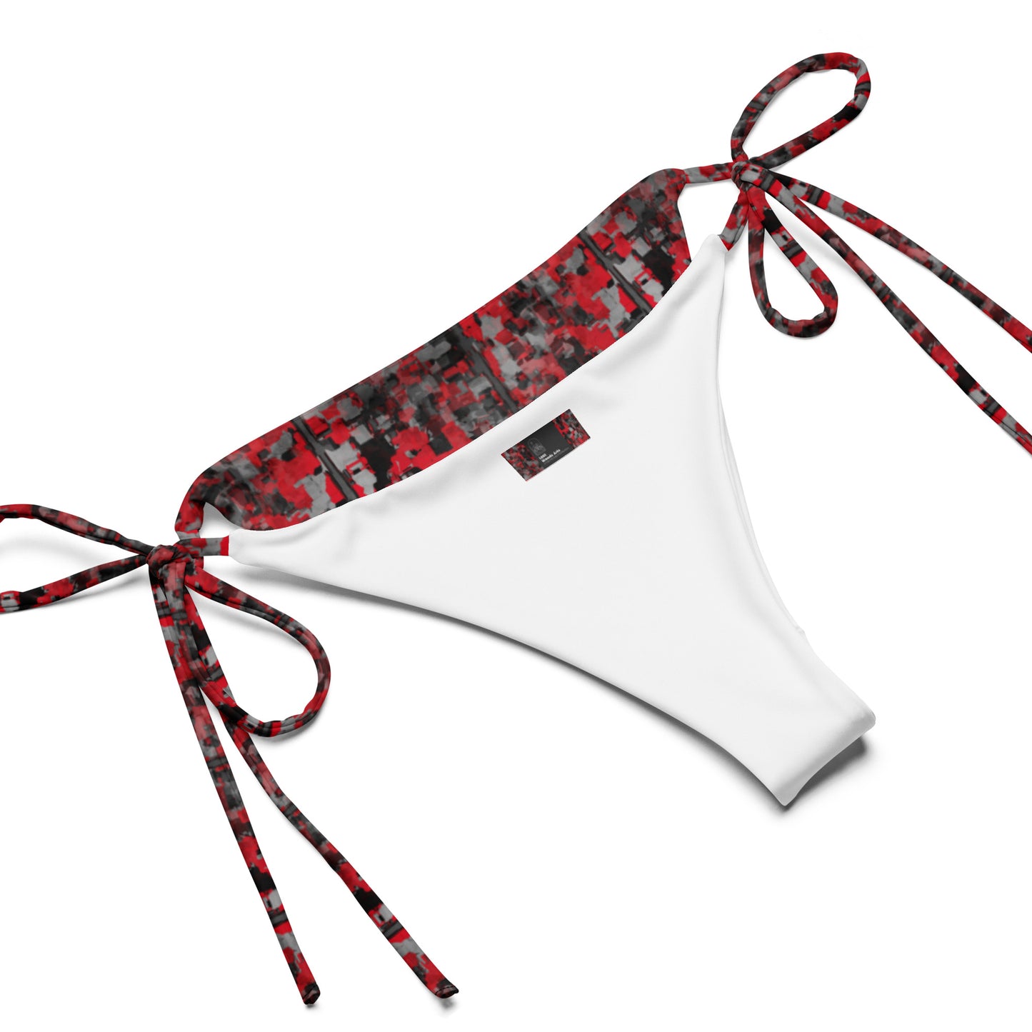 Empire All-over print recycled string bikini