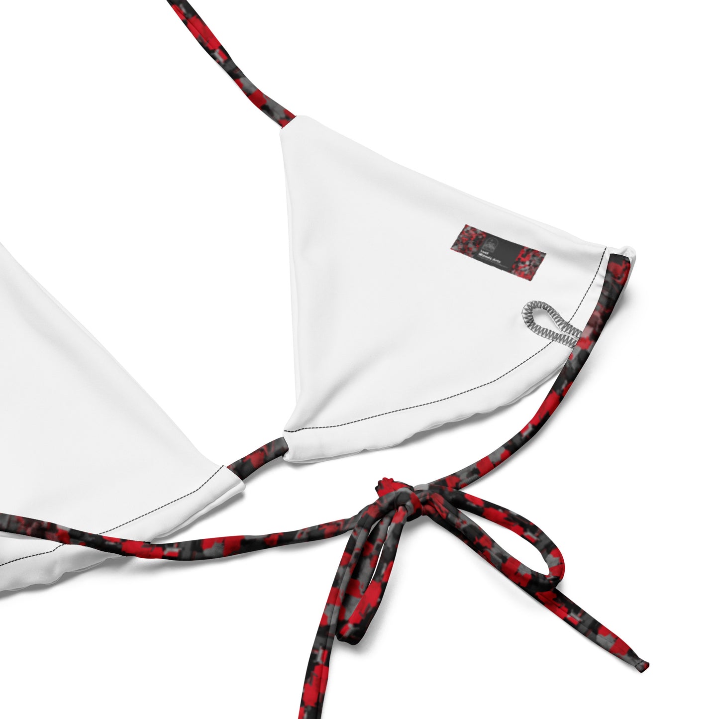 Empire All-over print recycled string bikini