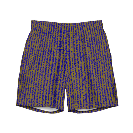 Color Noise Light Yellow & Blue Men's swim trunks