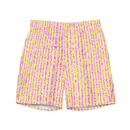 Color Noise Yellow & Purple Men's swim trunks