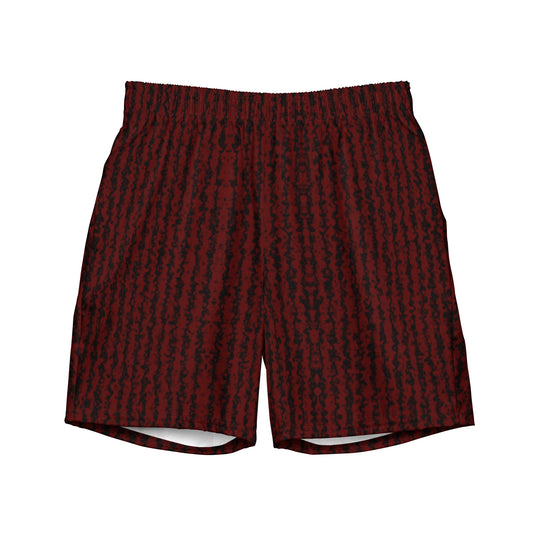 Color Noise Red & Black Men's swim trunks