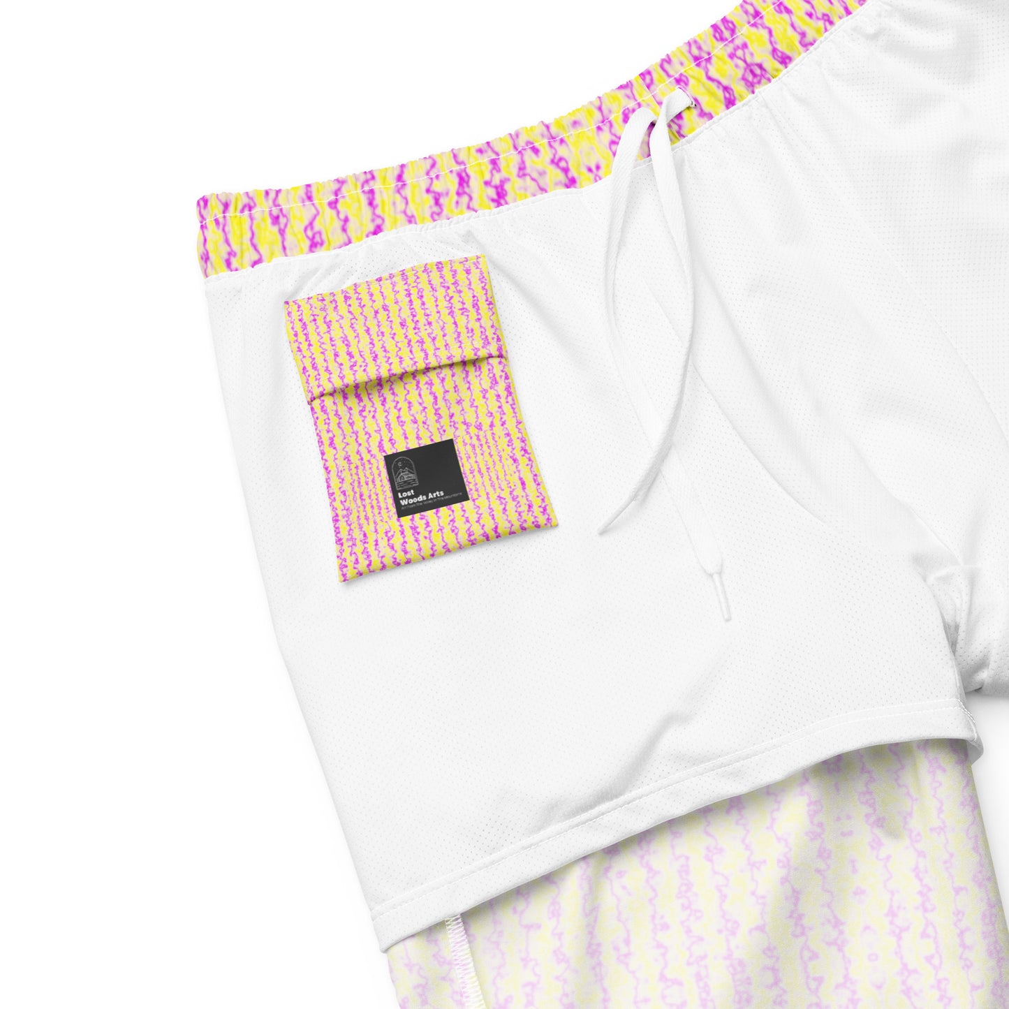 Color Noise Yellow & Purple Men's swim trunks