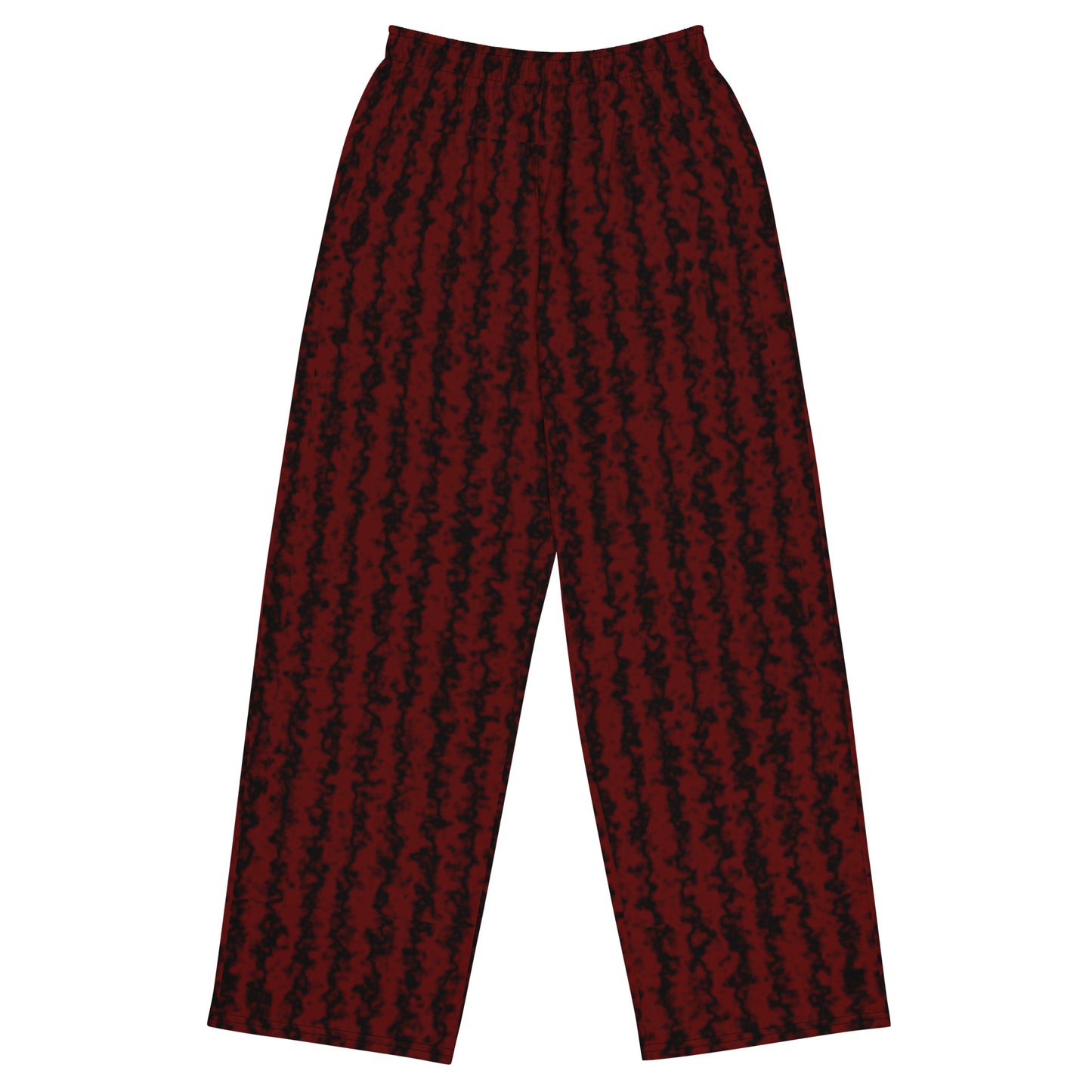 Red & Black All-over print unisex wide-leg pants