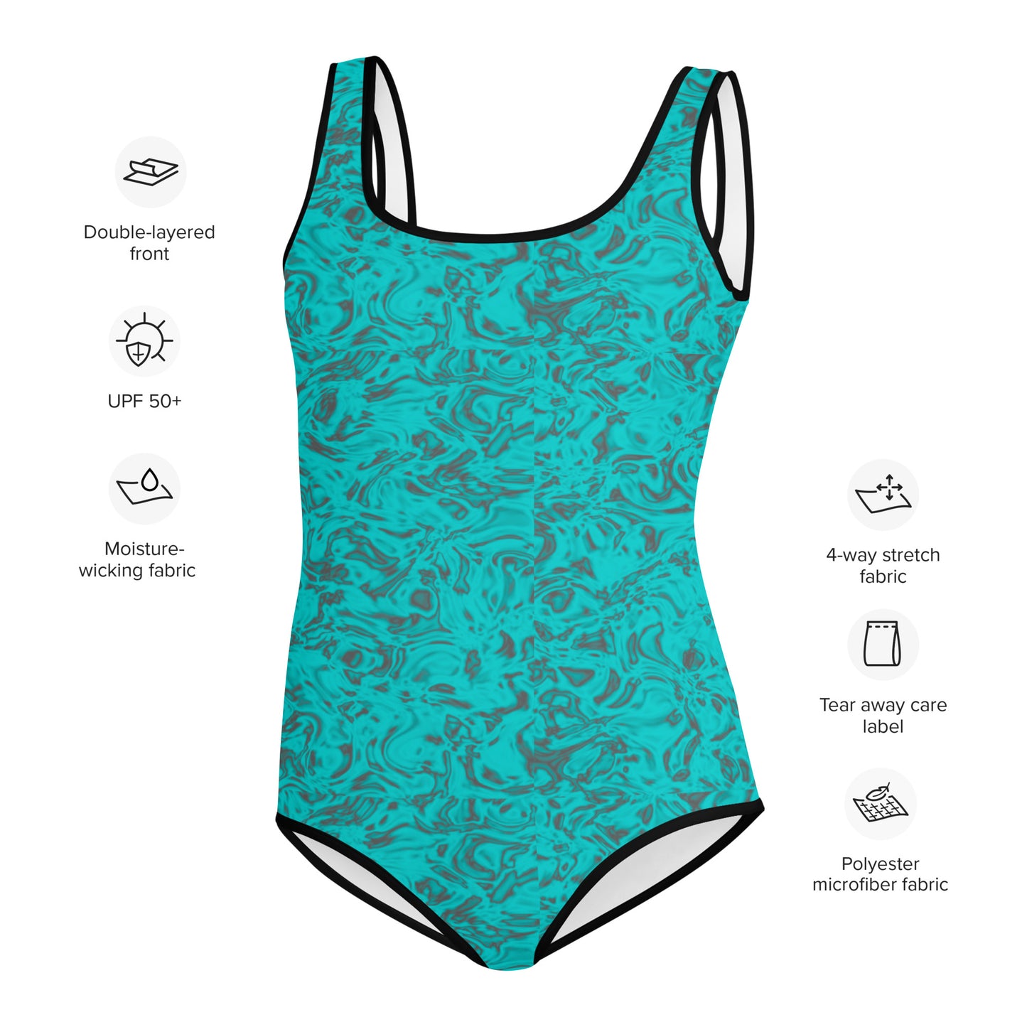 Rorschach Blue Youth Swimsuit