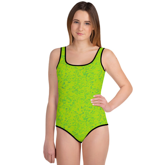 Rorschach Green Youth Swimsuit