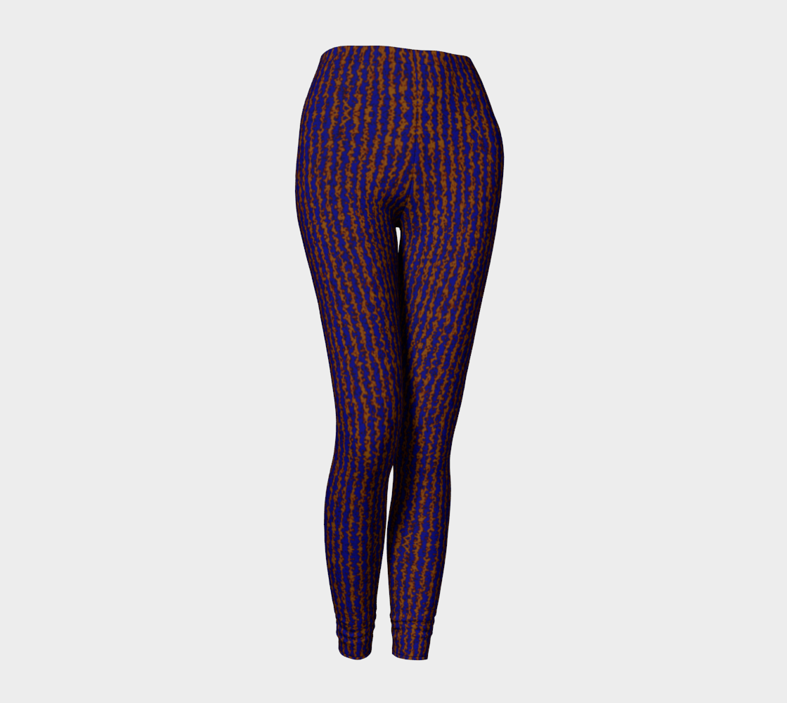 Color Noise Dark Blue Yellow Leggings CAN