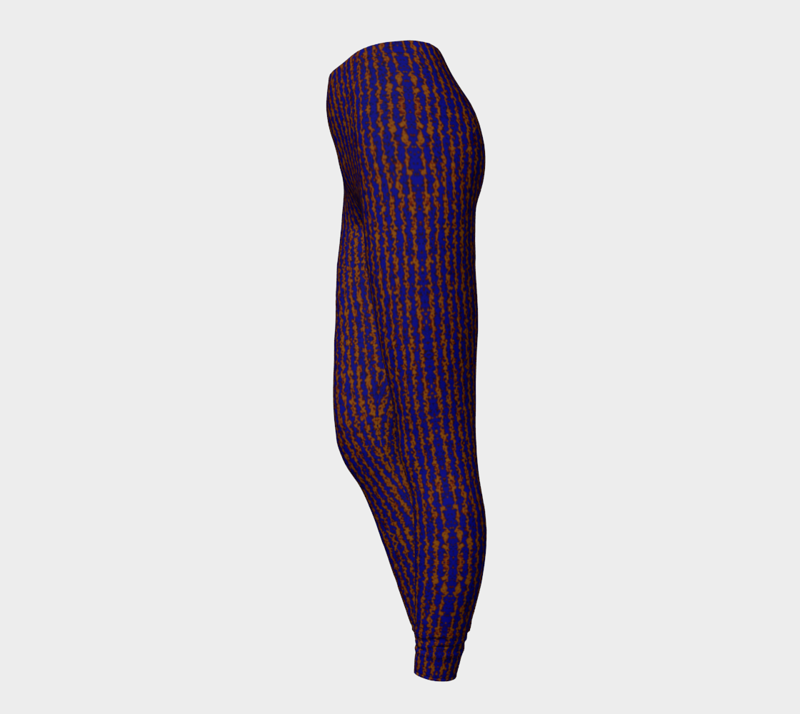 Color Noise Dark Blue Yellow Leggings CAN
