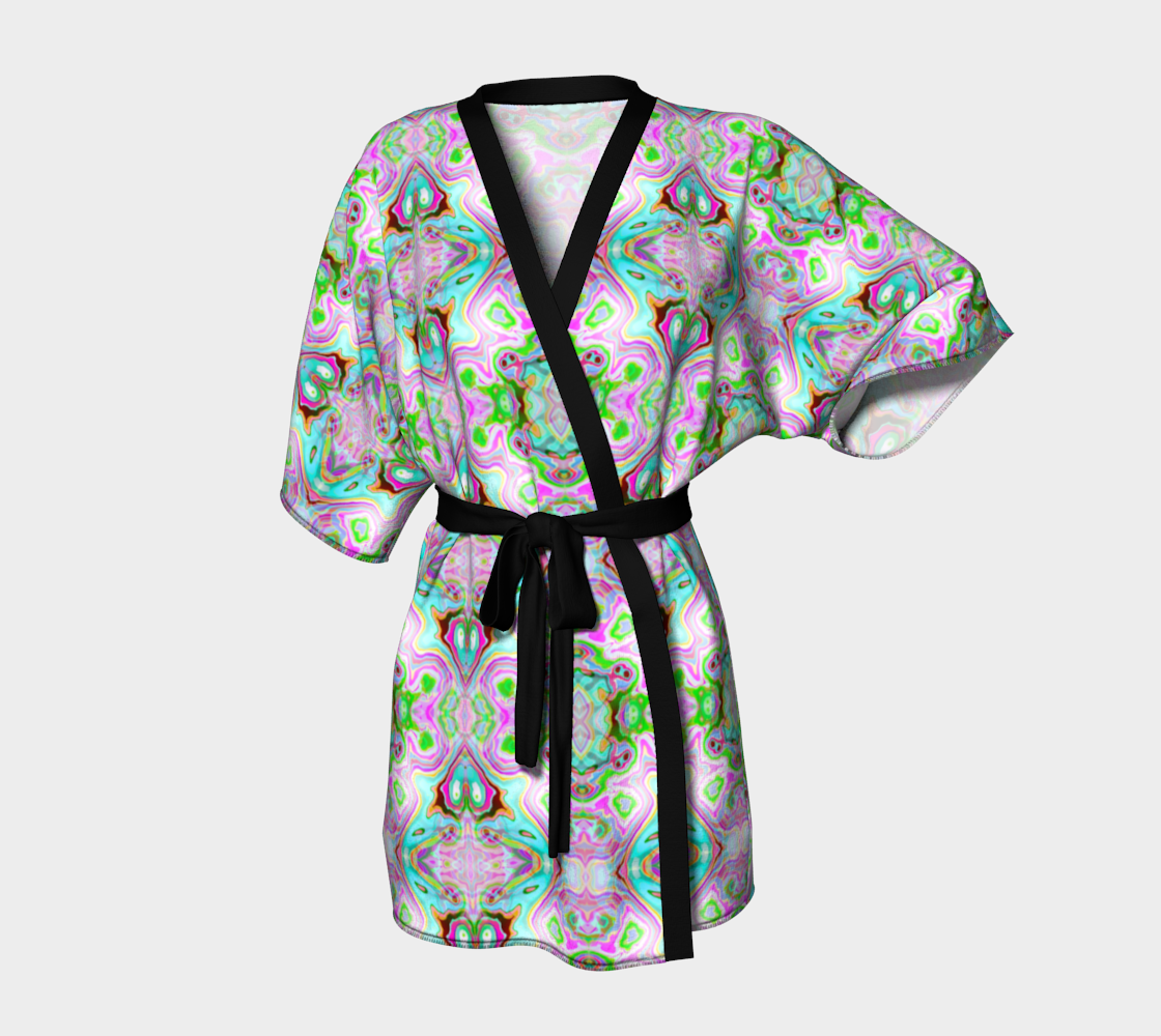 Abstract Kimono Robe CAN