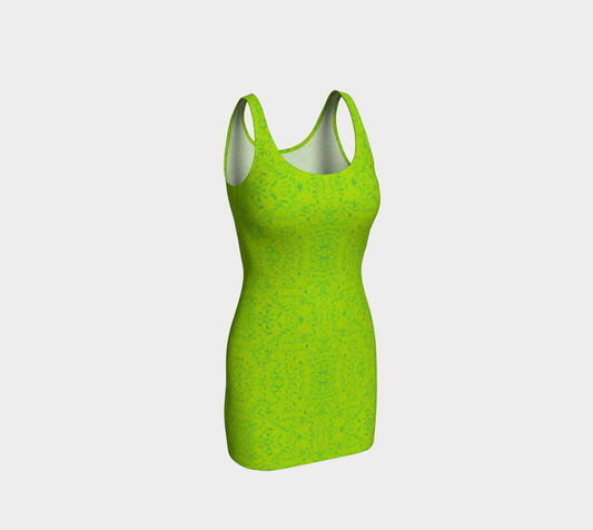 Rorschach Green Body-Con Dress CAN
