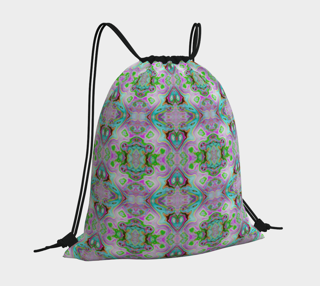 Abstract Drawstring Bag CAN