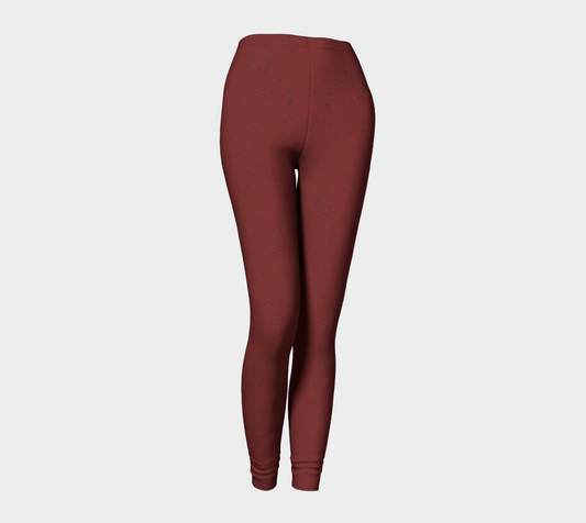 Dark Red Tiger Leggings CAN