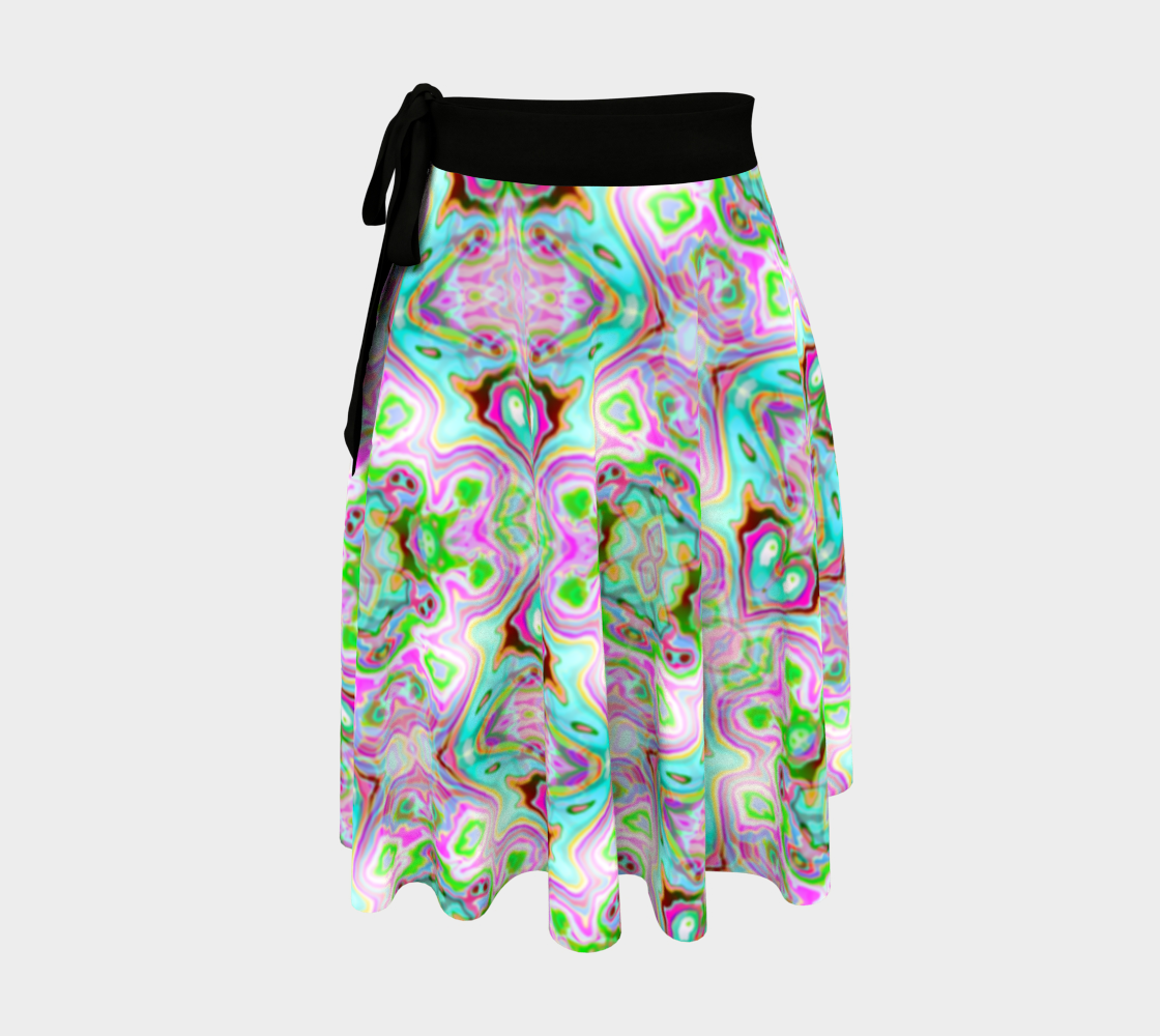 Abstract Wrap Skirt CAN