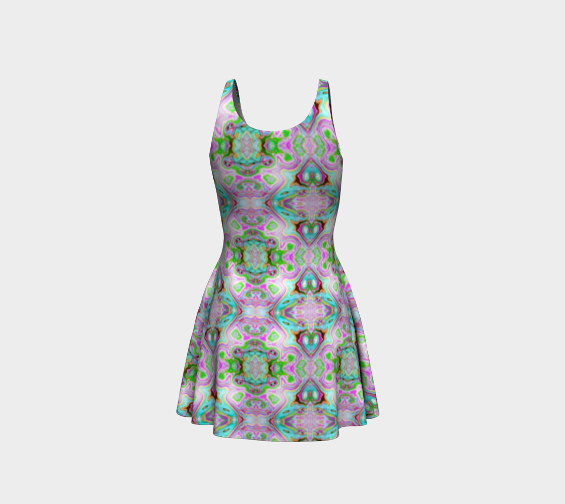 Abstract Flare Dress CAN