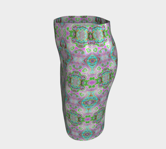 Abstract Fitted Skirt CAN