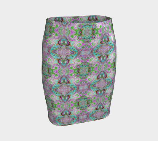 Abstract Fitted Skirt CAN