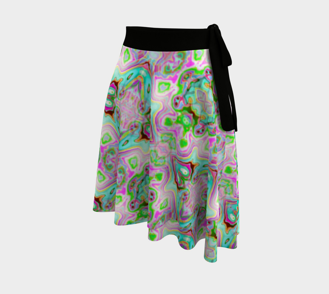 Abstract Wrap Skirt CAN