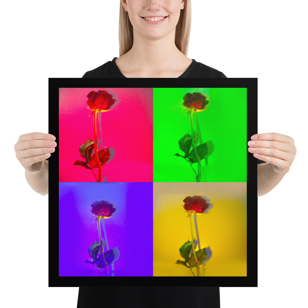 Rose's Squared Photo Luster paper poster