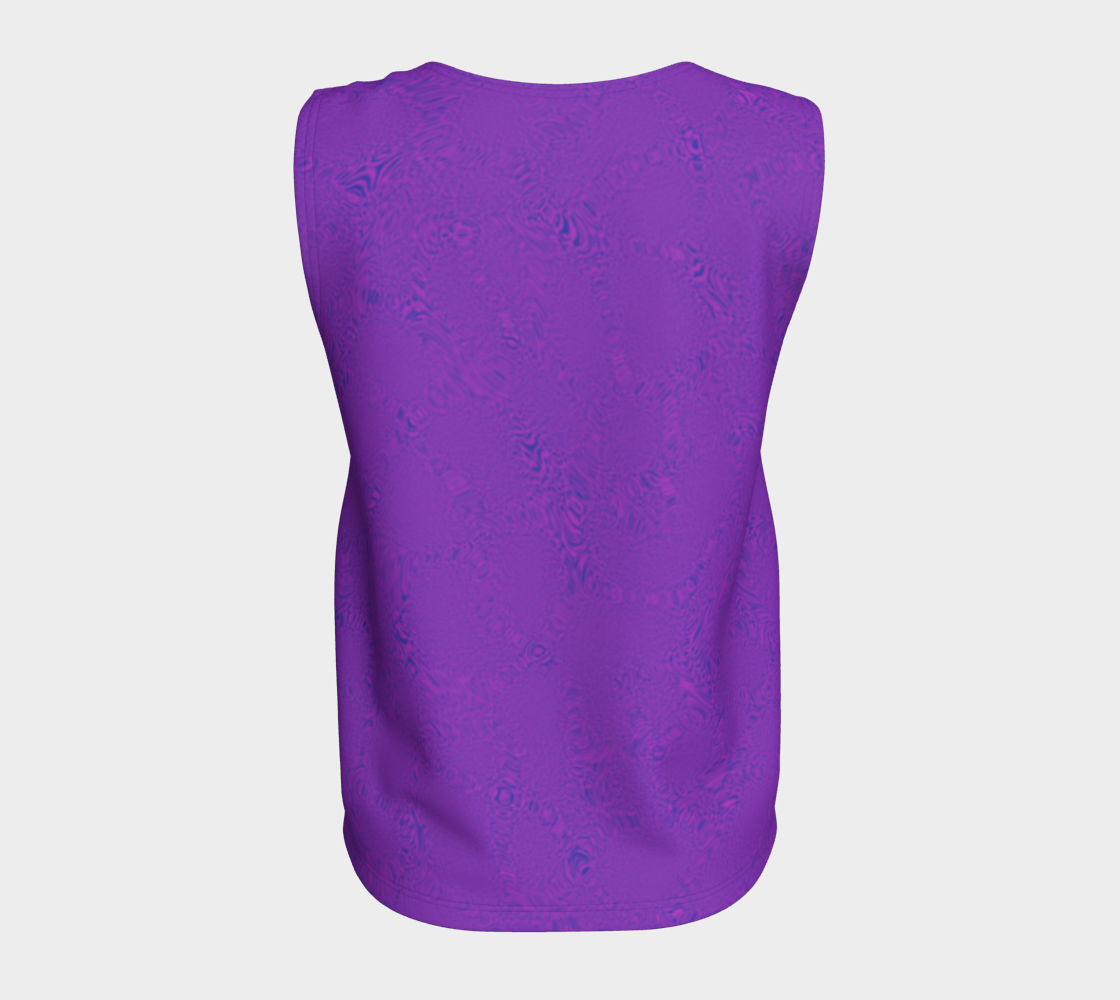 Purple Tiger Loose Tank Top Long CAN