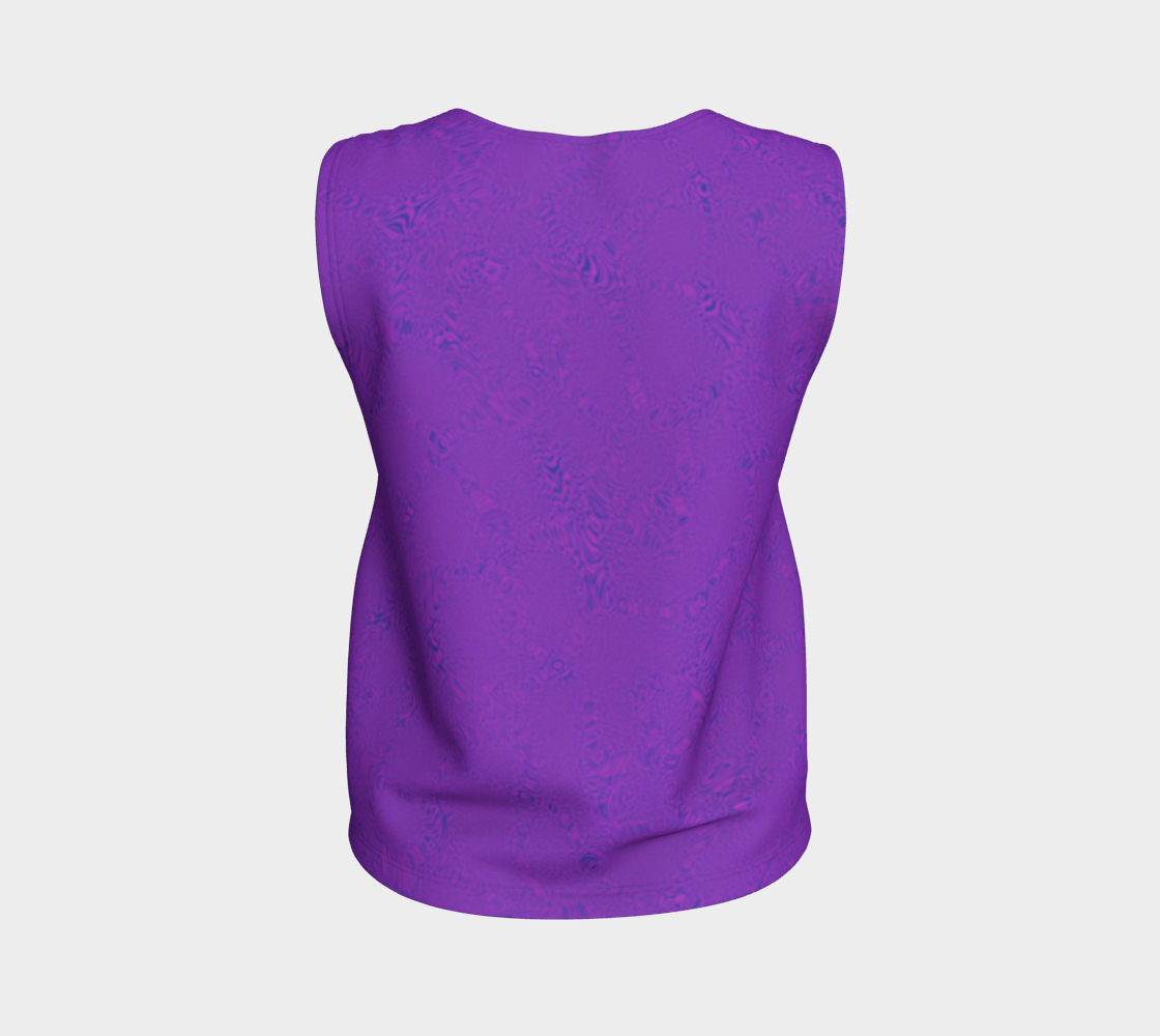 Purple Tiger Loose Tank Top Long CAN