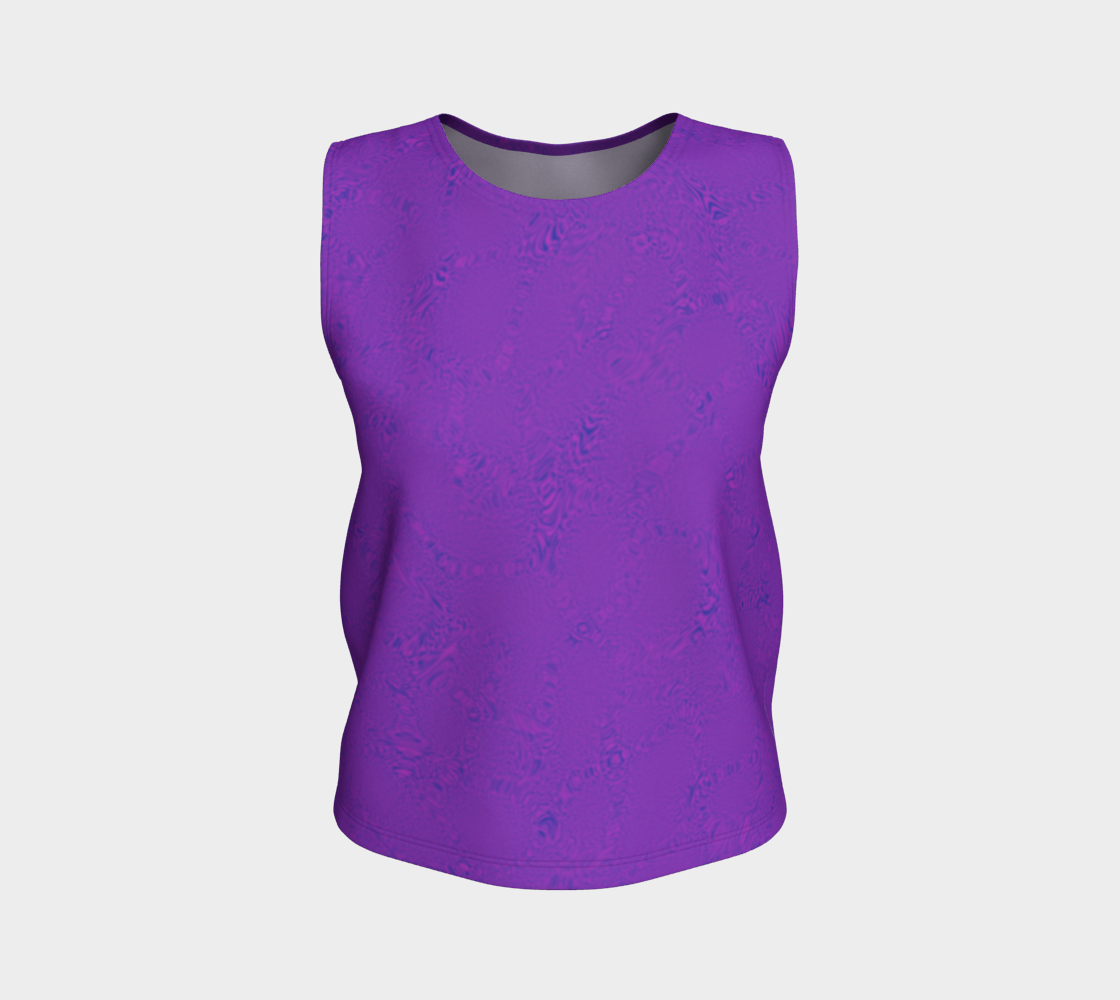 Purple Tiger Loose Tank Top Long CAN