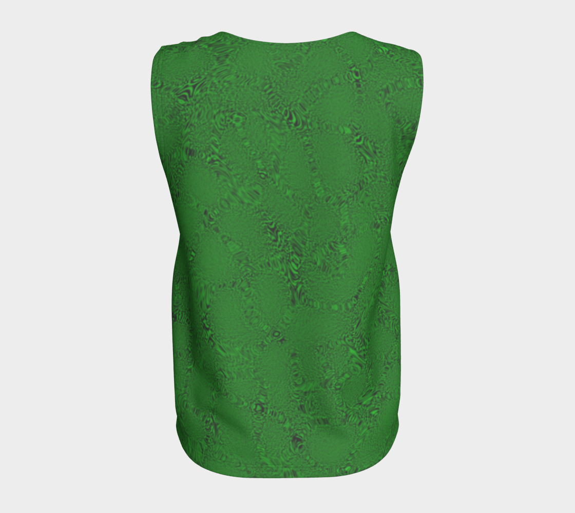 Green Tiger Loose Tank Top Long CAN