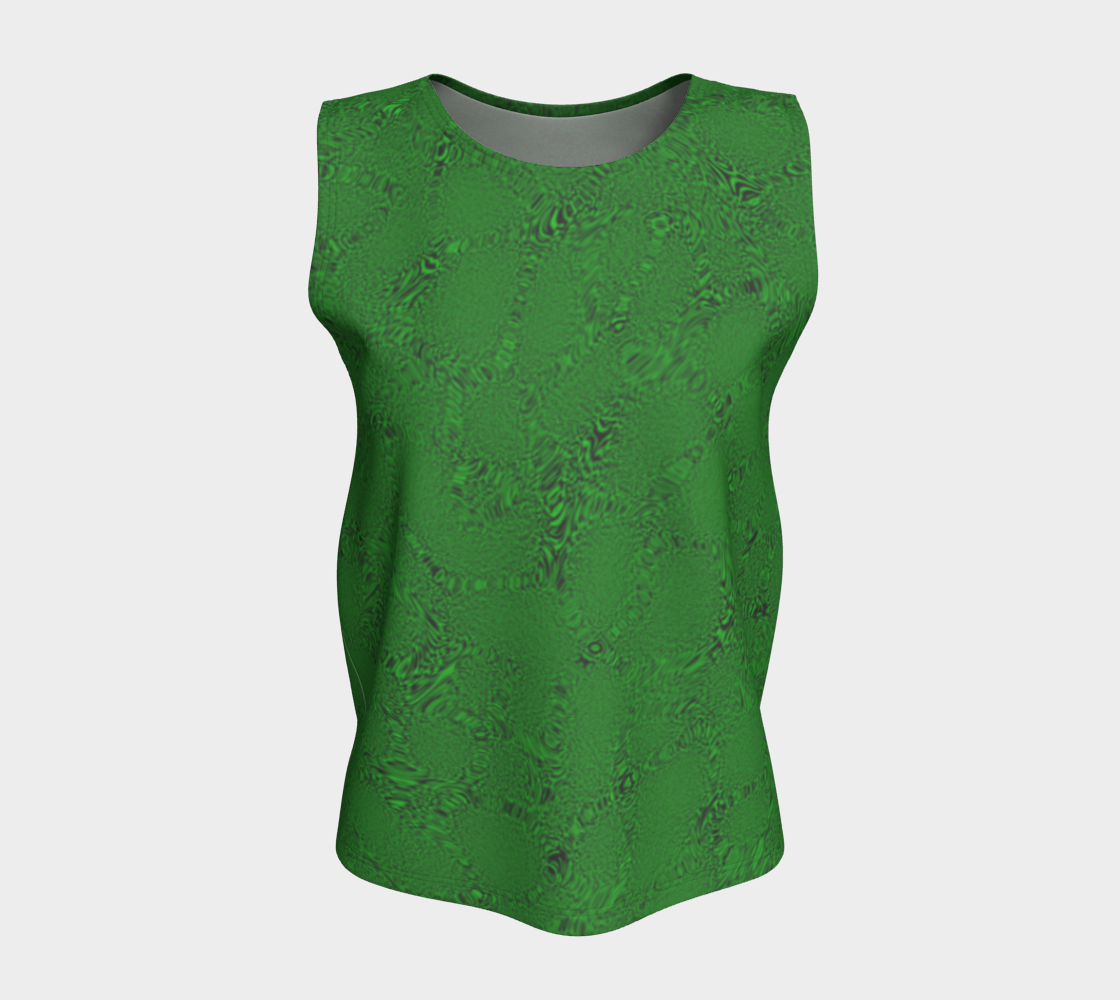 Green Tiger Loose Tank Top Long CAN