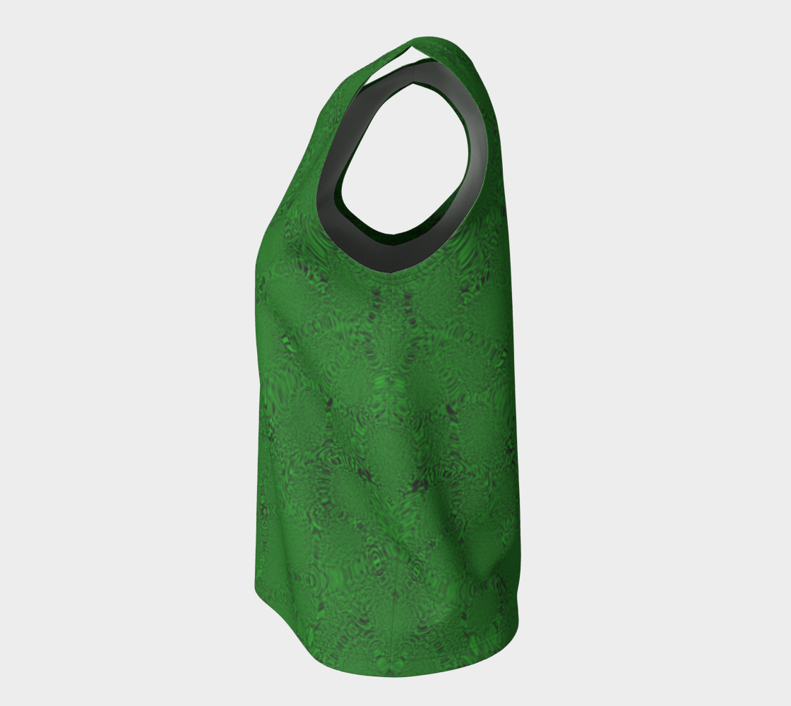 Green Tiger Loose Tank Top Long CAN