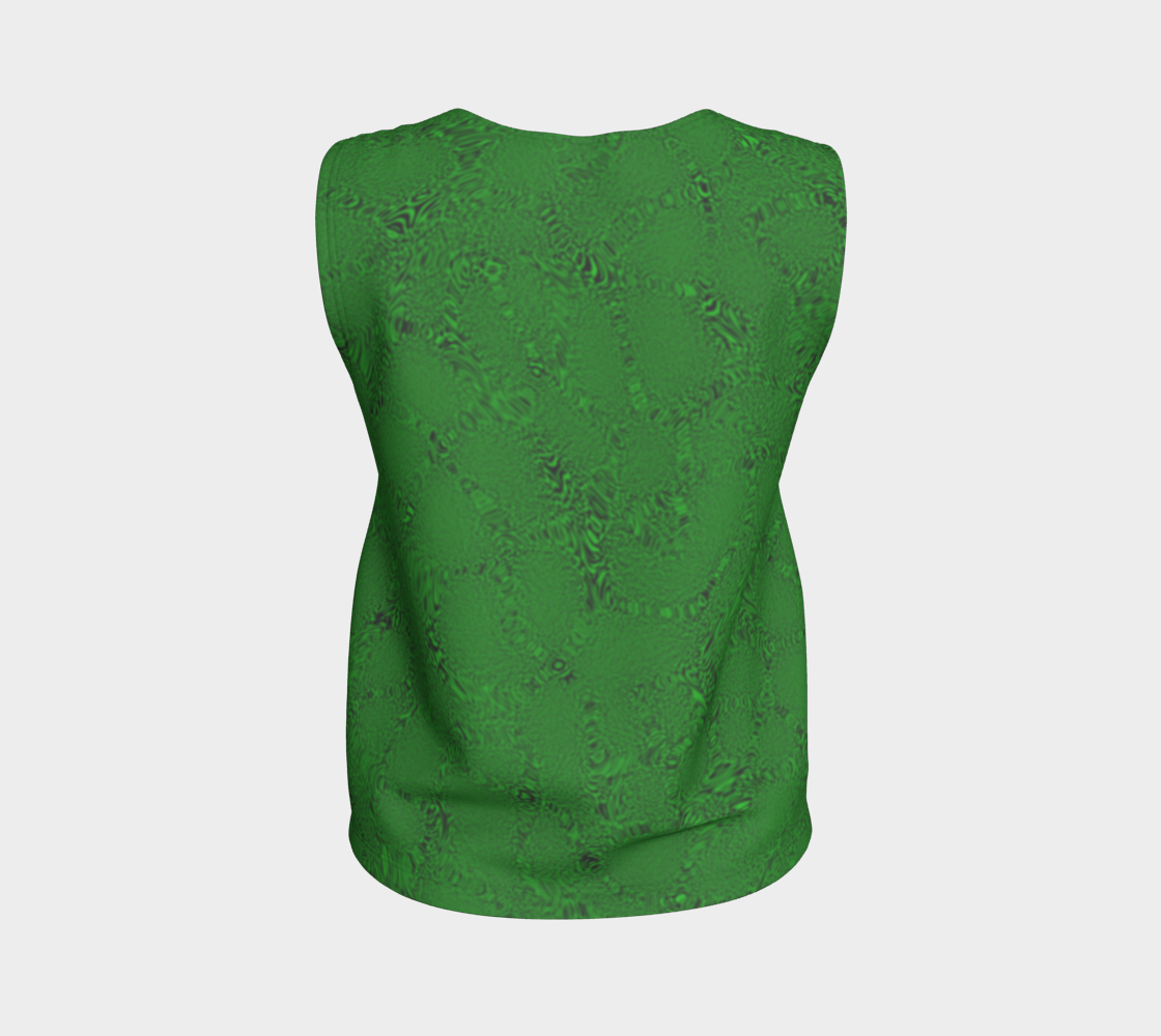 Green Tiger Loose Tank Top Long CAN