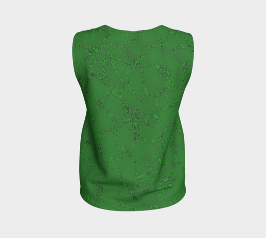 Green Tiger Loose Tank Top Long CAN