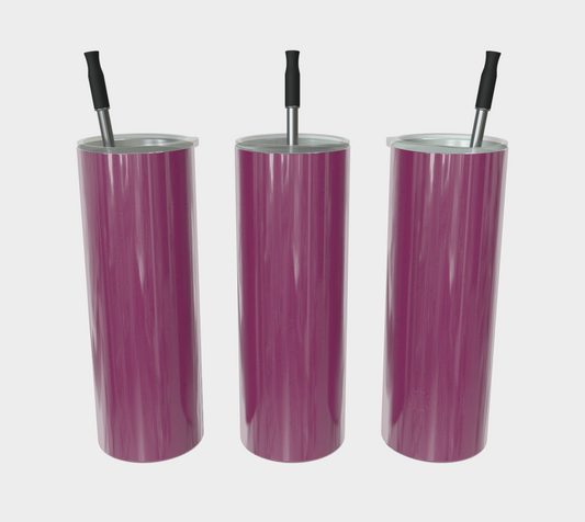 Light Purple Tiger SS Tumbler CAN