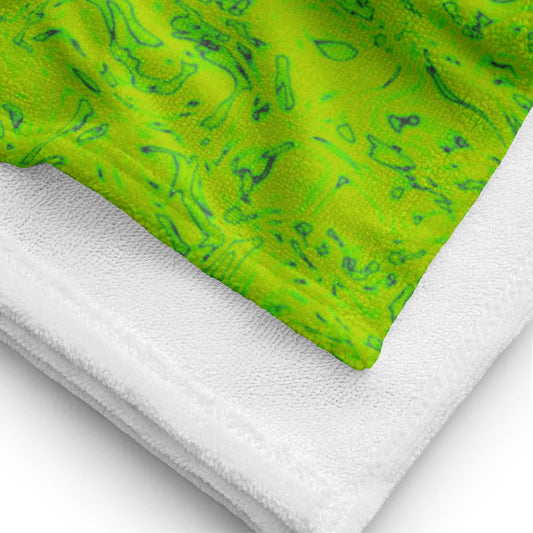 Rorschach Green Towel