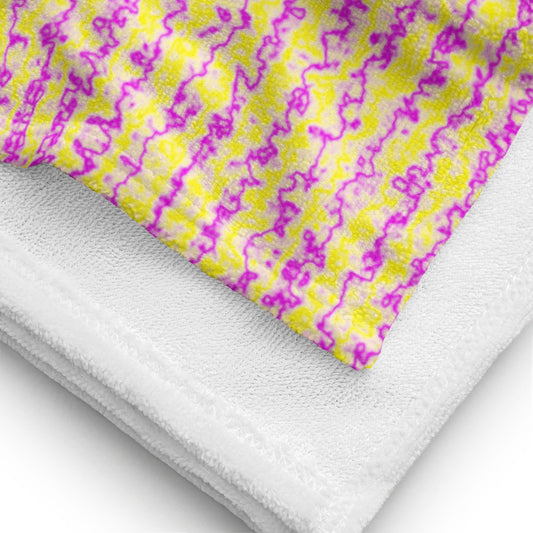 Color Noise Yellow & Purple Towel