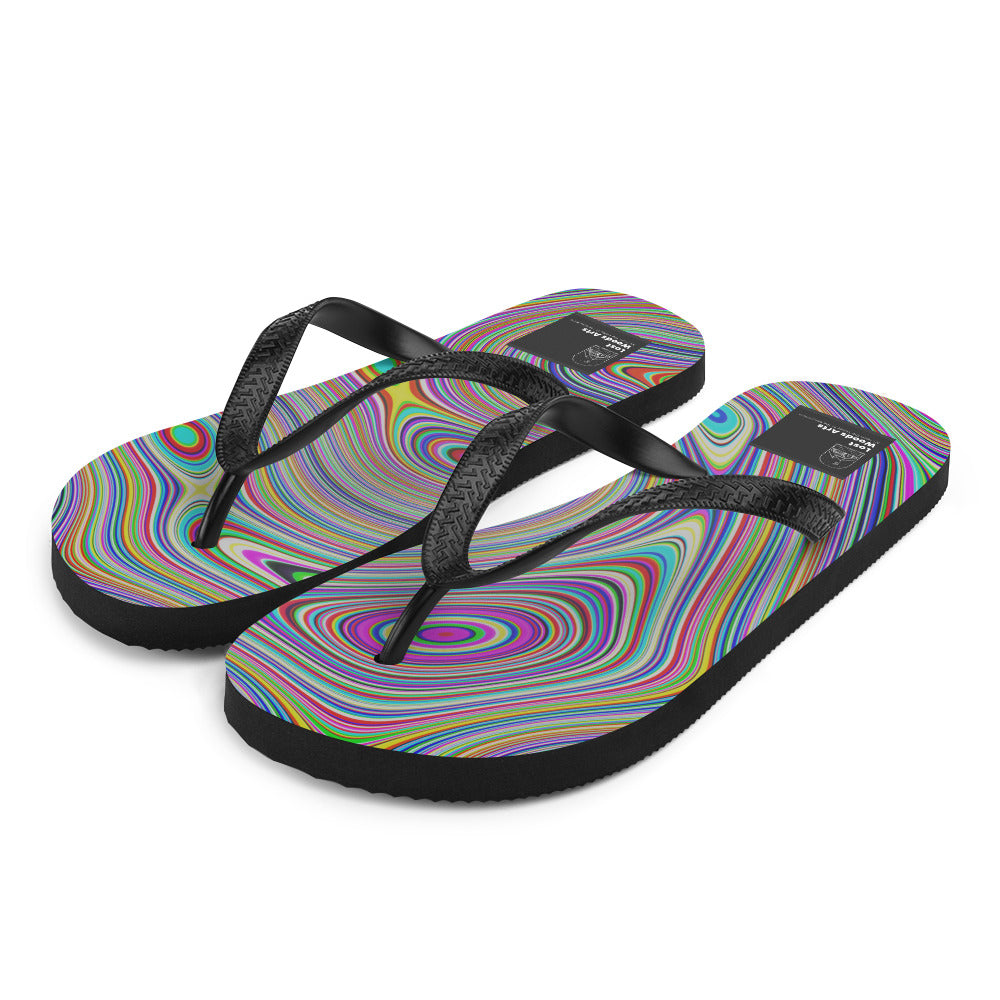 Chem Spill Large Flip-Flops