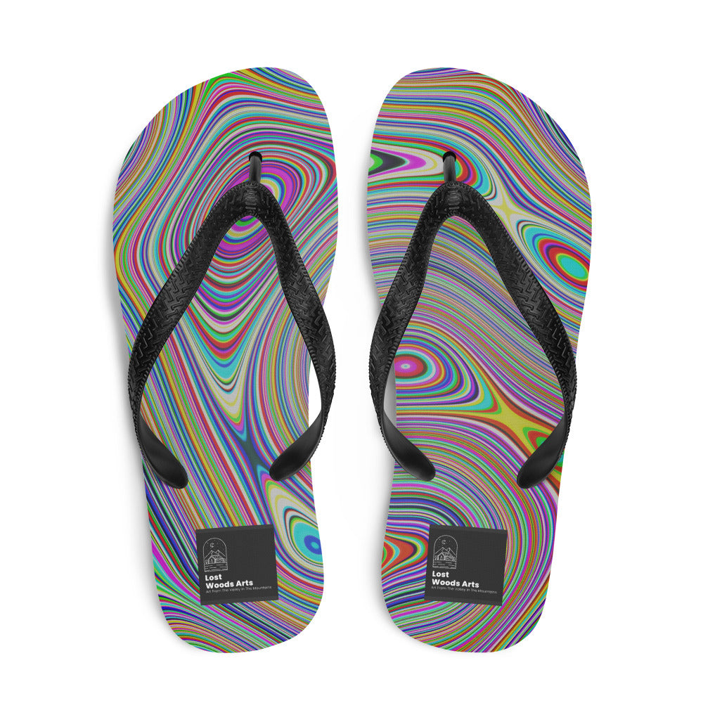 Chem Spill Large Flip-Flops