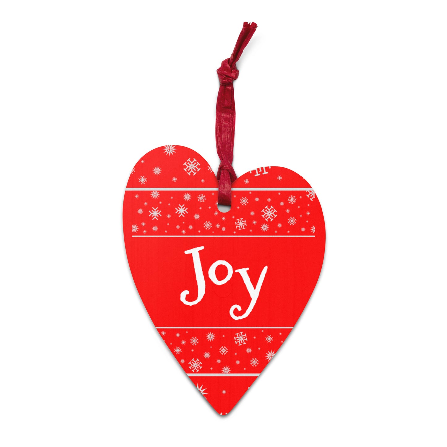 Joy Wooden ornaments