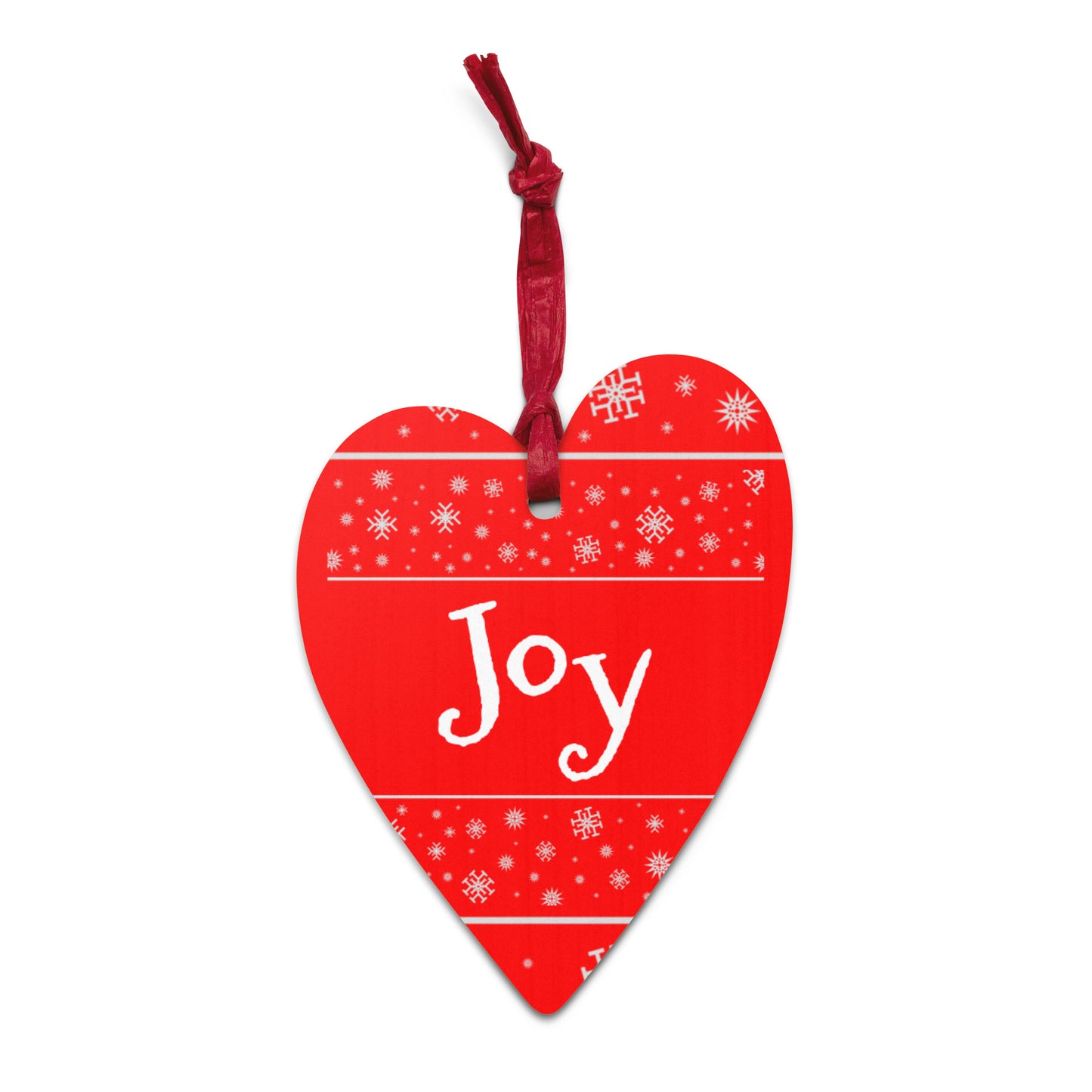 Joy Wooden ornaments