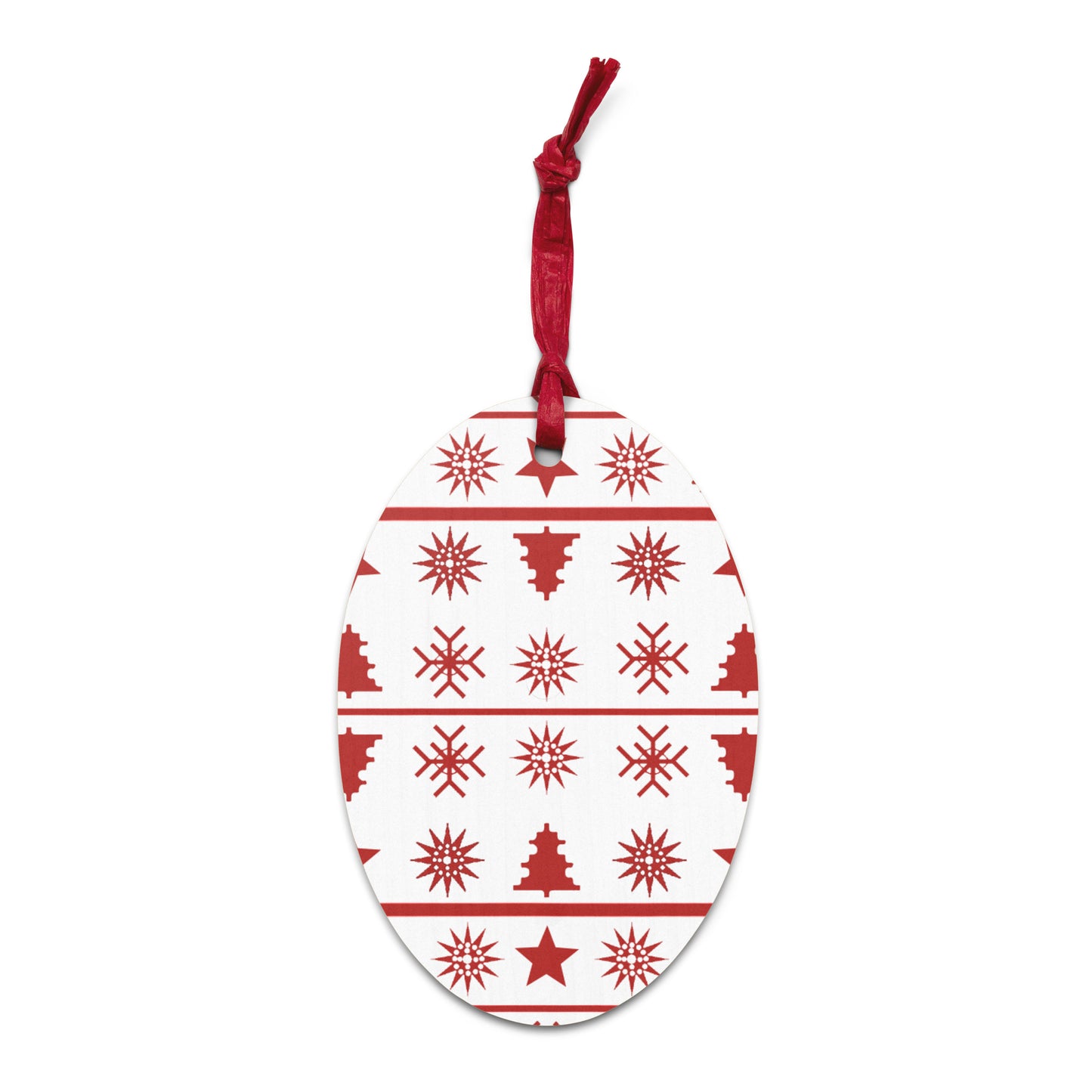 Christmas Stripes Wooden ornaments