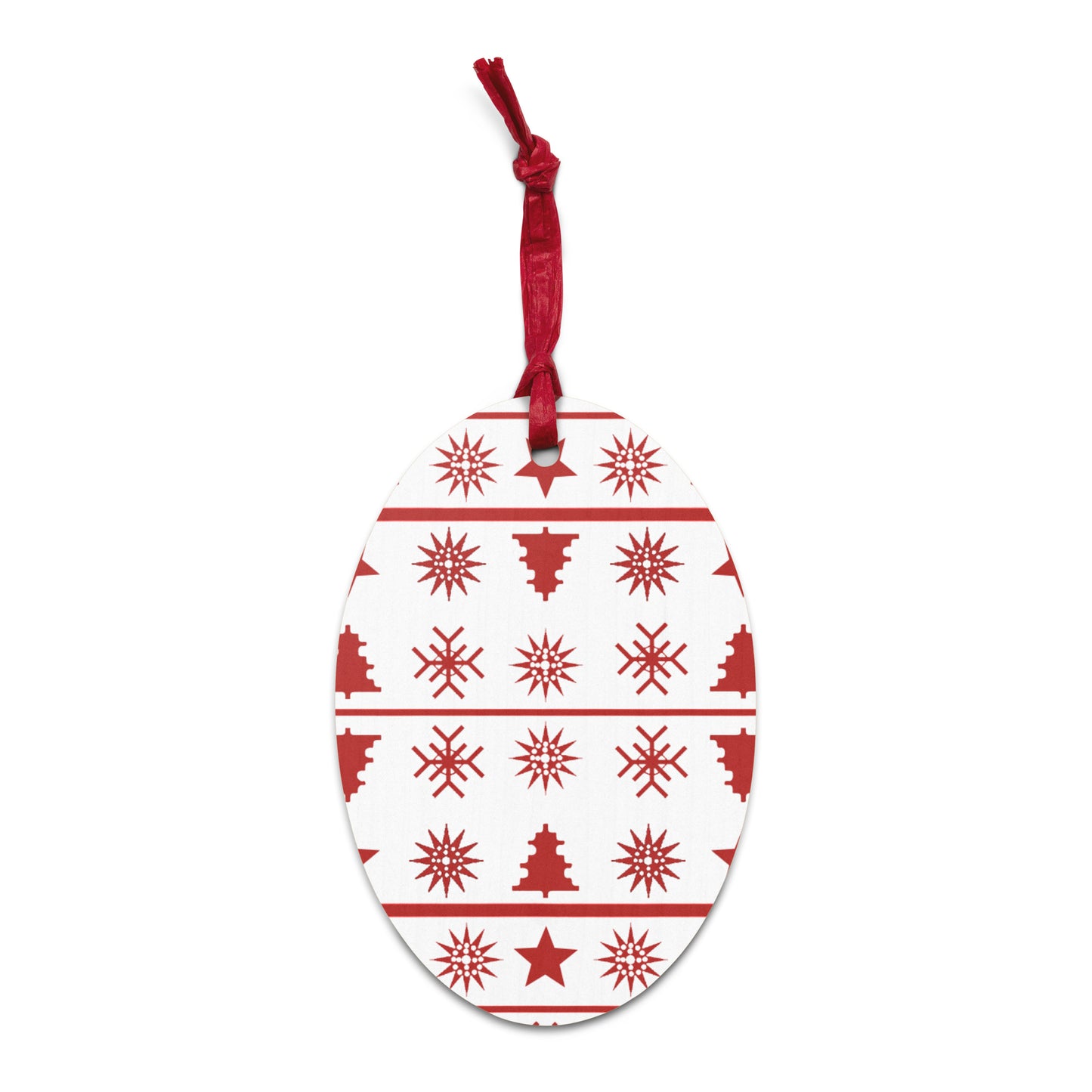 Christmas Stripes Wooden ornaments