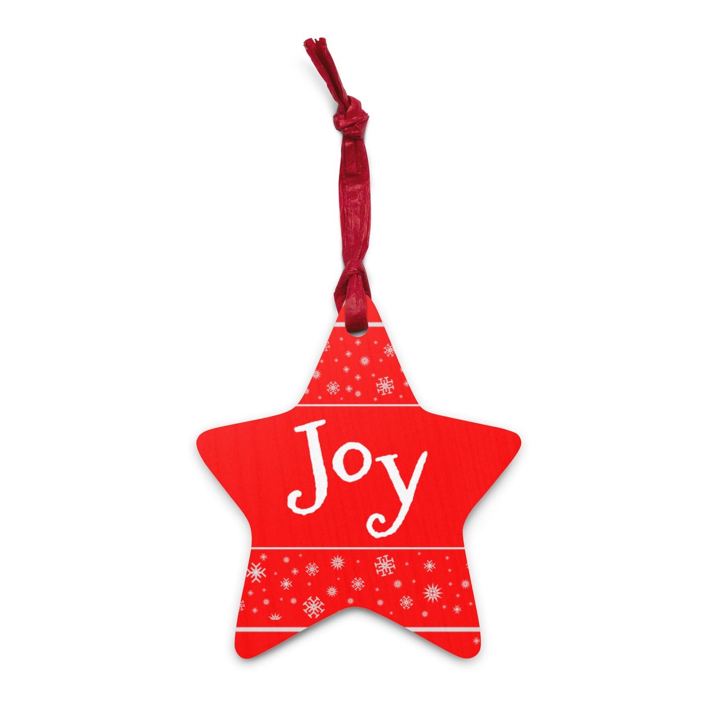 Joy Wooden ornaments