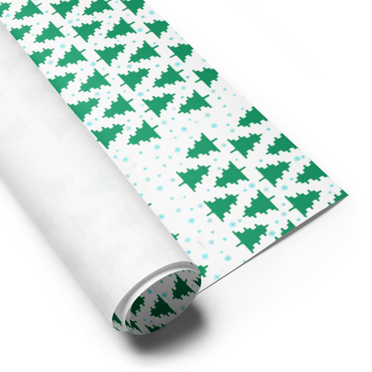 2023 Pixel Tree Wrapping paper sheets