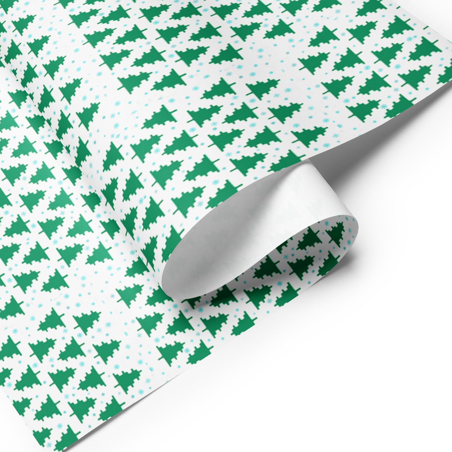 2023 Pixel Tree Wrapping paper sheets