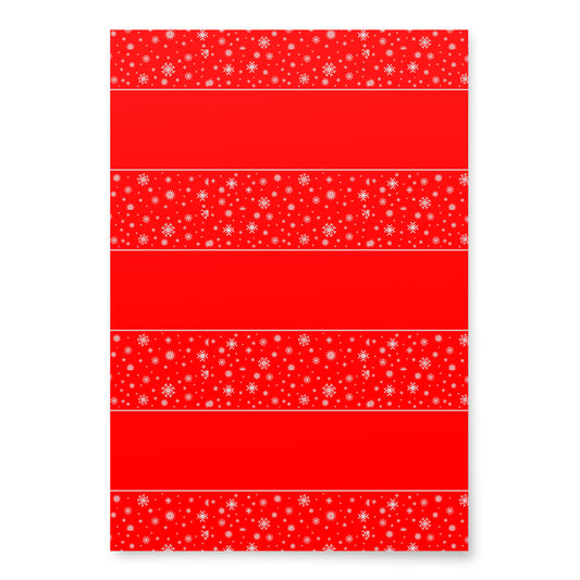 Christmas Stripes Red Wrapping paper sheets