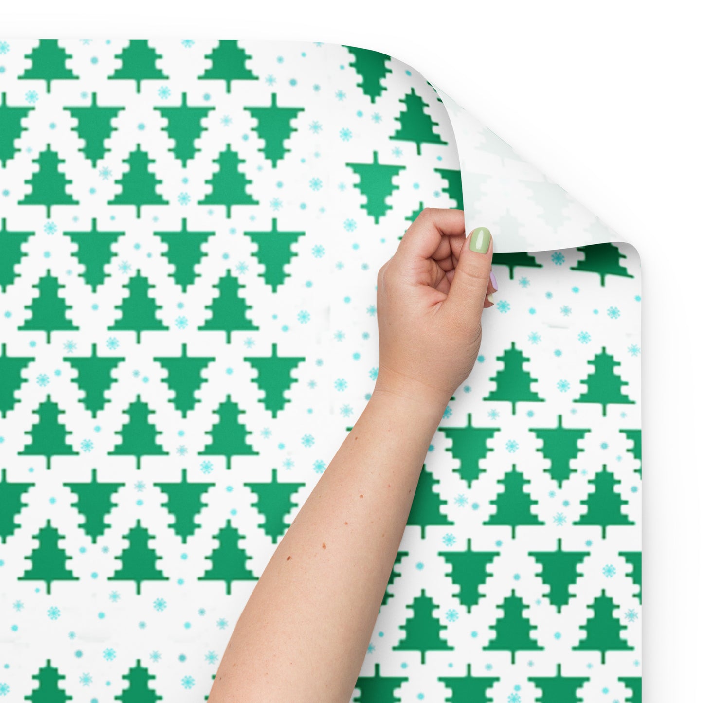 2023 Pixel Tree Wrapping paper sheets