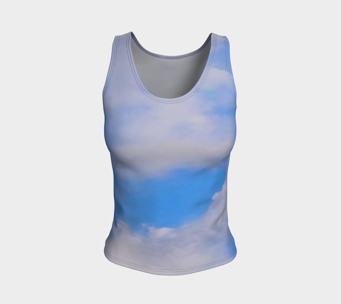 Cloudy Daze Fitted Tank Top