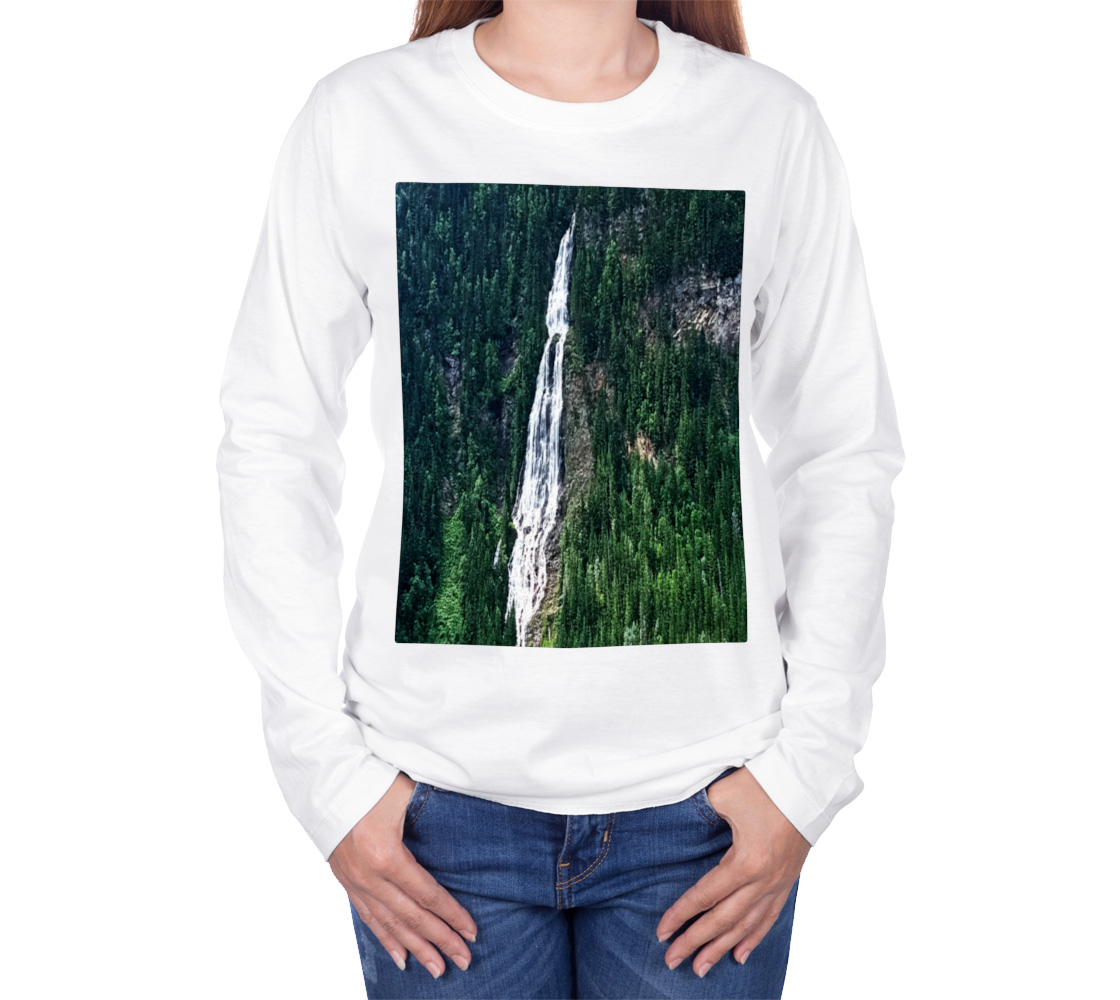 Lake Waterfall Long Sleeve T-Shirt