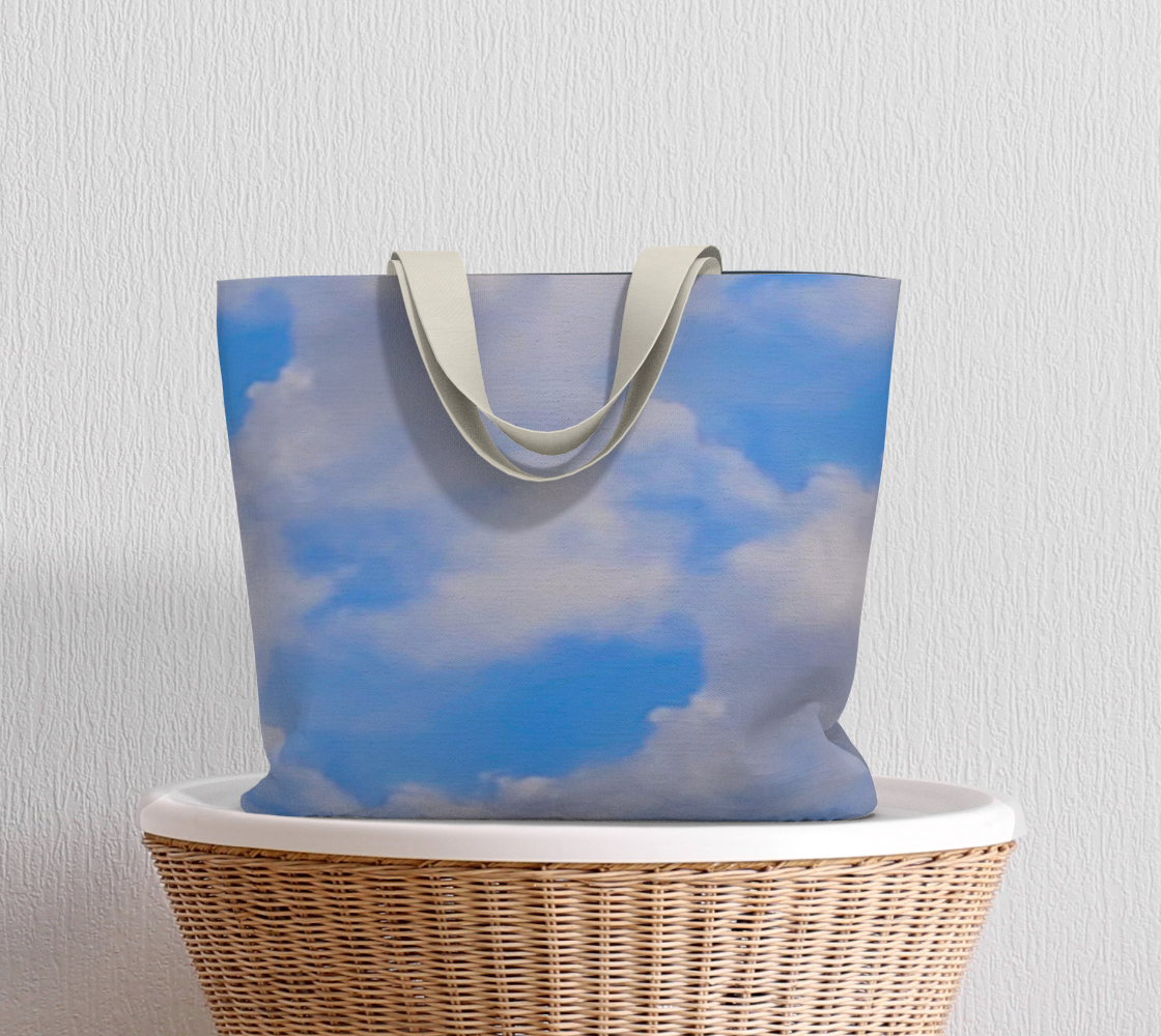 Cloudy Daze Large Tote Bag