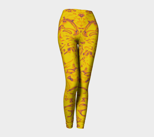 Rorschach Orange Leggings